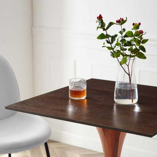 Lippa 28" Square Wood Bar Table