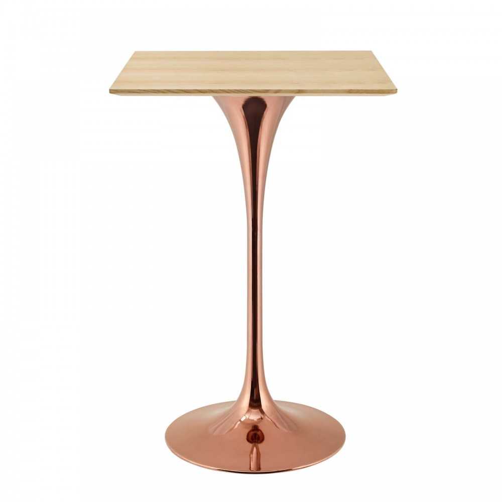 Lippa 28" Square Wood Bar Table Lippa 28" Square Wood Bar Table