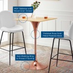 Lippa 28" Square Wood Bar Table