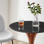 Lippa 28" Artificial Marble Bar Table