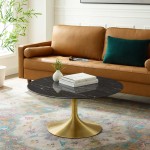 Lippa 36" Artificial Marble Coffee Table