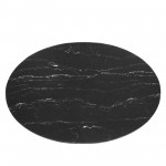 Lippa 42" Oval Artificial Marble Coffee Table