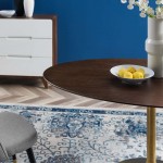 Lippa 60" Oval Wood Dining Table