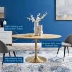 Lippa 60" Oval Wood Dining Table