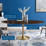 Lippa 78" Oval Wood Dining Table