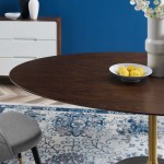 Lippa 78" Oval Wood Dining Table