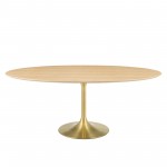 Lippa 78" Oval Wood Dining Table