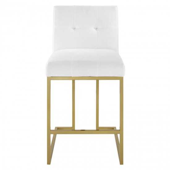 Privy Counter Stool Upholstered Fabric Set of 2