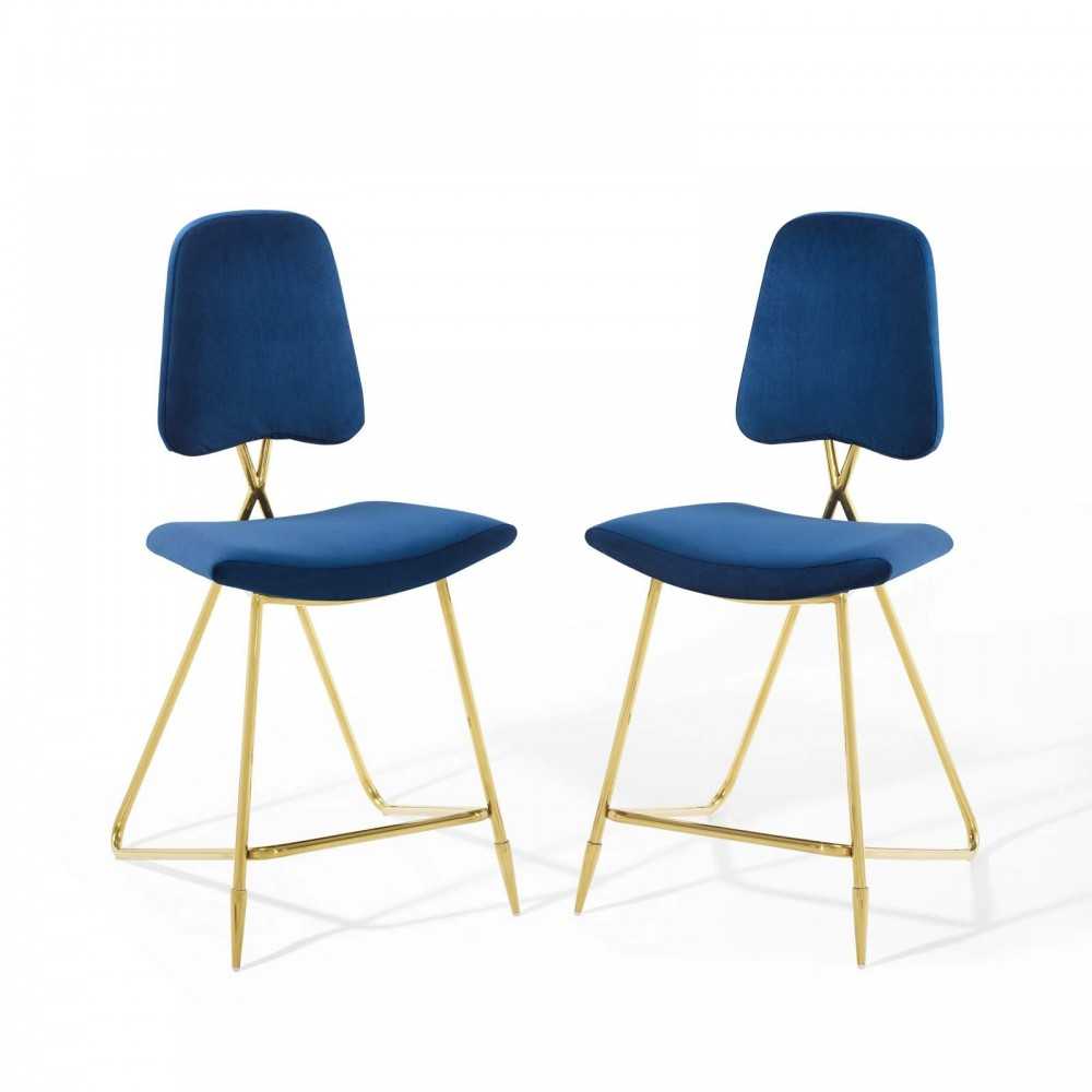 Ponder Counter Stool Performance Velvet Set of 2 Ponder Counter Stool Performance Velvet Set of 2