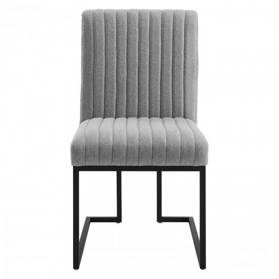 Indulge Channel Tufted Fabric Dining Chairs - Set of 2