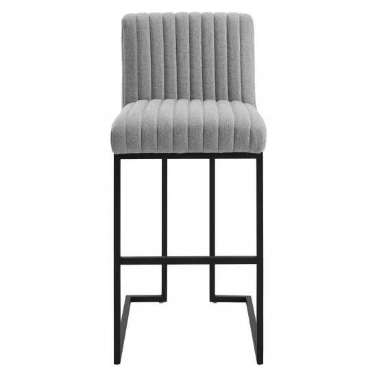 Indulge Channel Tufted Fabric Bar Stools