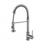 Lanuvio Brass Kitchen Faucet w/ Pull Out Sprayer - Brushed Nickel