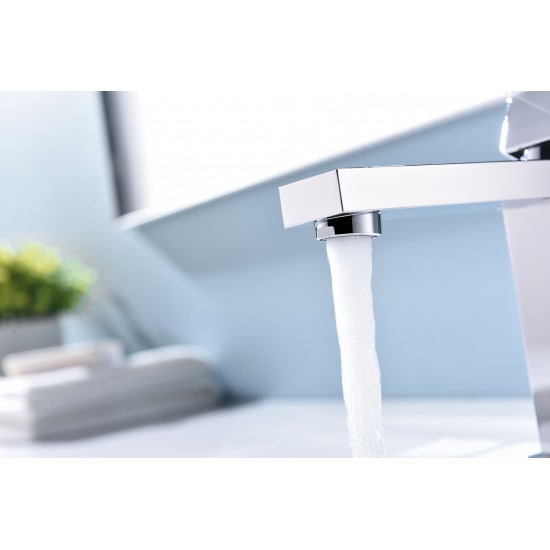 Monte Stainless Steel Single Hole Bathroom Faucet - Chrome