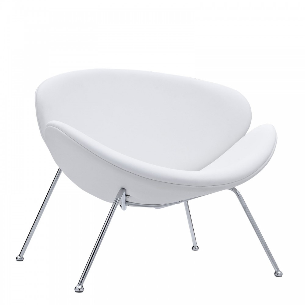 Nutshell Upholstered Vinyl Lounge Chair Nutshell Upholstered Vinyl Lounge Chair