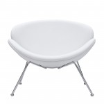 Nutshell Upholstered Vinyl Lounge Chair