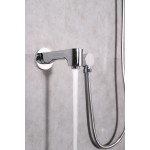 Salamonio Set, 8" Round Rain Shower and Handheld, Chrome