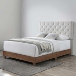 Rhiannon Diamond Tufted Upholstered Fabric Queen Bed