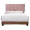 Rhiannon Diamond Tufted Upholstered Performance Velvet Queen Bed