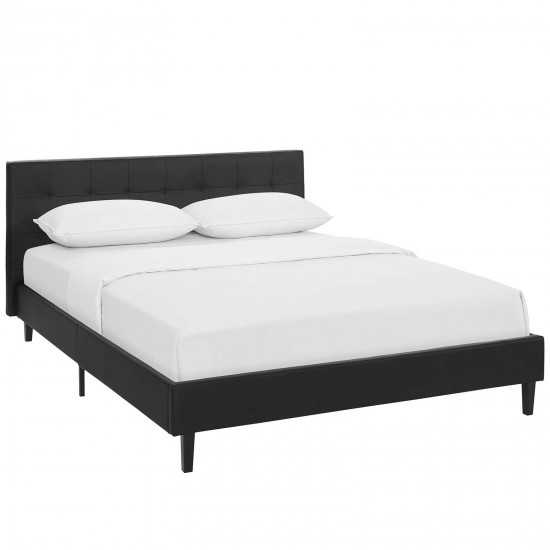 Linnea Full Faux Leather Bed