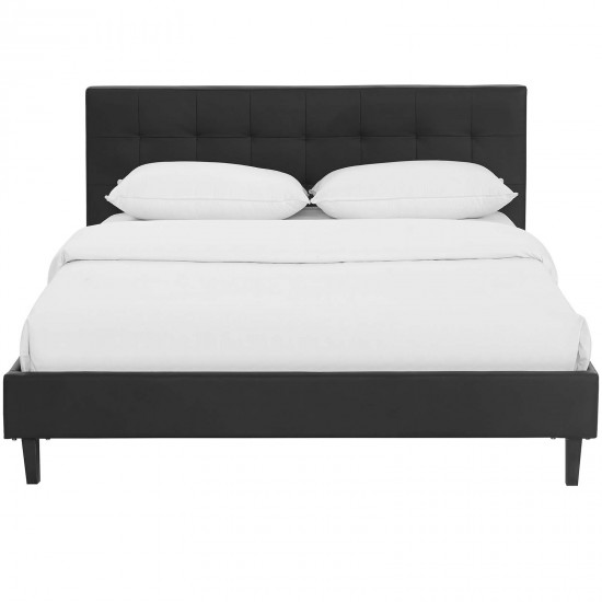 Linnea Full Faux Leather Bed