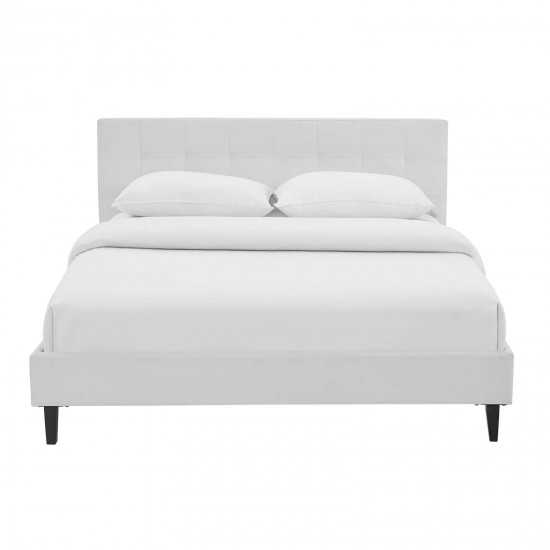 Linnea Full Faux Leather Bed