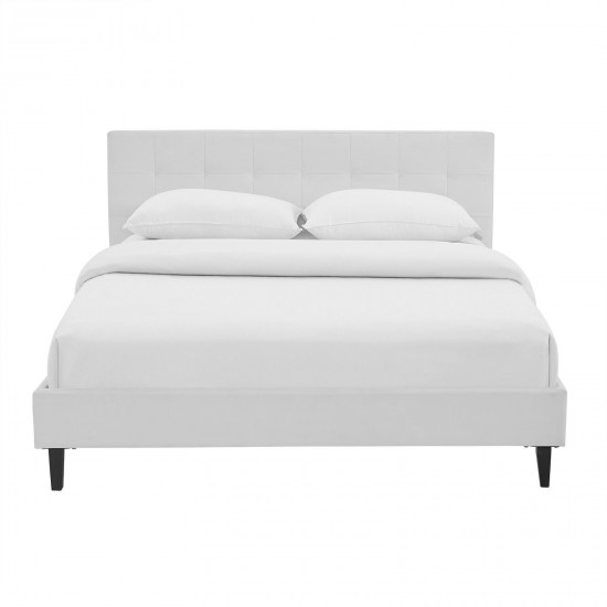 Linnea Queen Faux Leather Bed