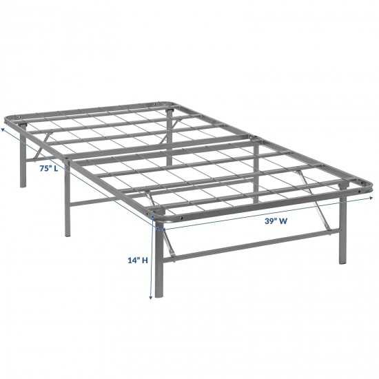 Horizon Twin Stainless Steel Bed Frame