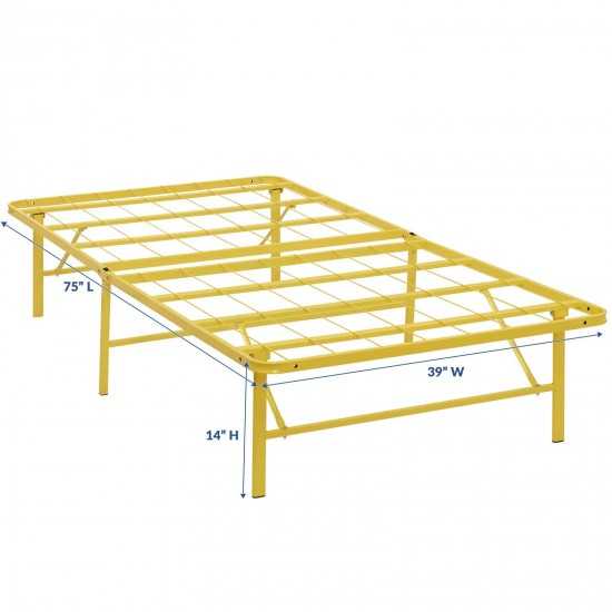 Horizon Twin Stainless Steel Bed Frame