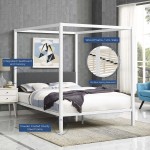 Raina Queen Canopy Bed Frame