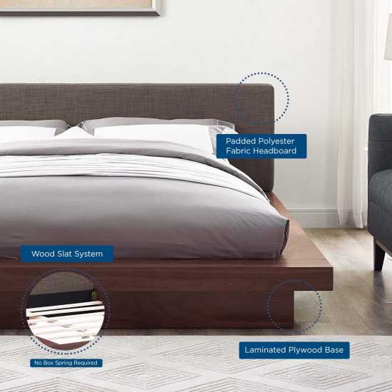 Freja Queen Fabric Platform Bed