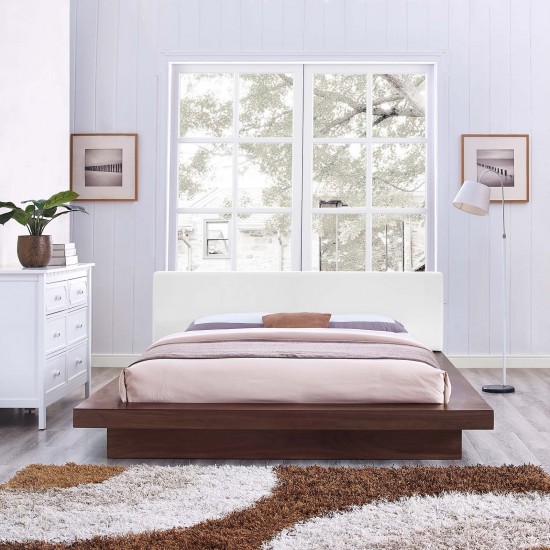 Freja Queen Vinyl Platform Bed