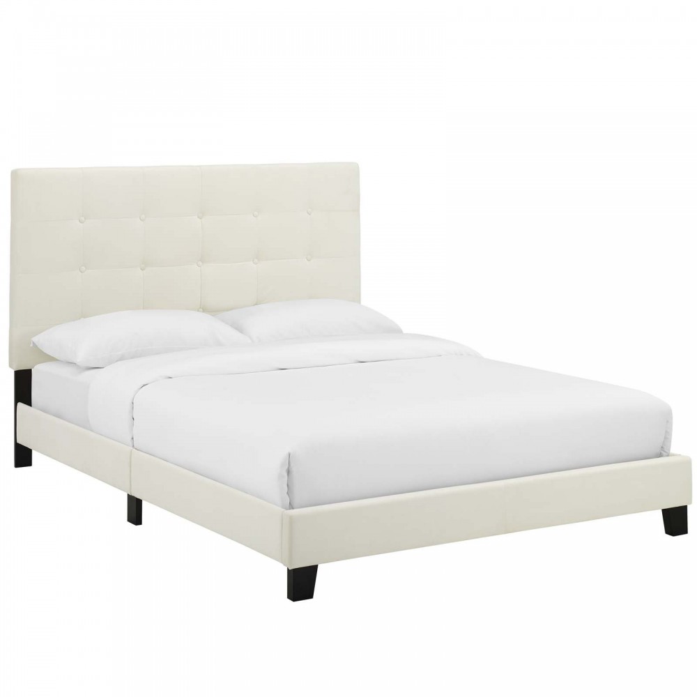 Melanie Twin Tufted Button Upholstered Performance Velvet Platform Bed Melanie Twin Tufted Button Upholstered Performance Velvet Platform Bed
