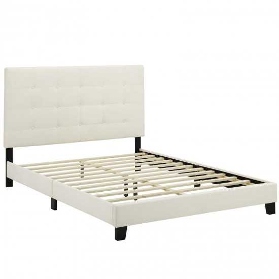 Melanie Twin Tufted Button Upholstered Performance Velvet Platform Bed