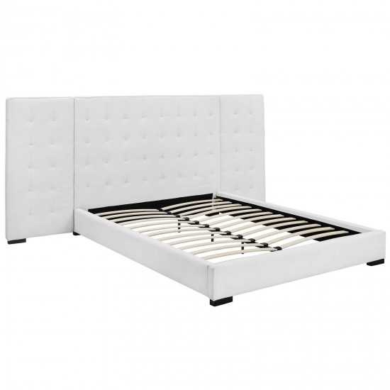 Sierra Queen Upholstered Fabric Platform Bed