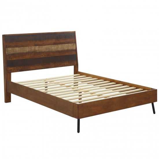 Arwen Queen Rustic Wood Bed