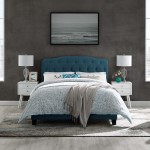 Amelia King Upholstered Fabric Bed