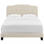 Amelia King Upholstered Fabric Bed