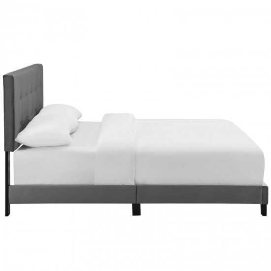 Amira Twin Performance Velvet Bed