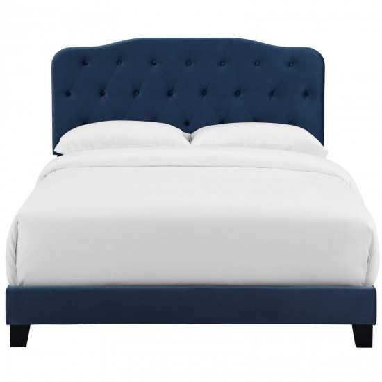 Amelia Queen Performance Velvet Bed