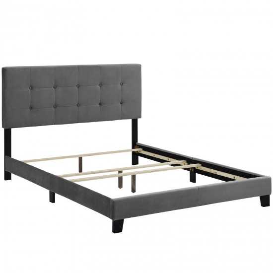 Amira Queen Performance Velvet Bed