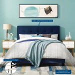 Amira King Performance Velvet Bed