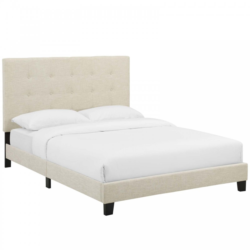Melanie Full Tufted Button Upholstered Fabric Platform Bed Melanie Full Tufted Button Upholstered Fabric Platform Bed