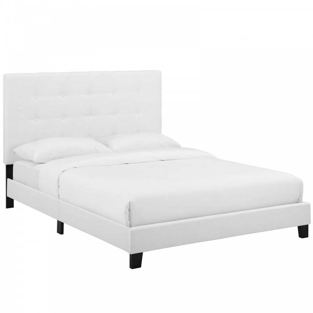 Melanie Full Tufted Button Upholstered Fabric Platform Bed Melanie Full Tufted Button Upholstered Fabric Platform Bed