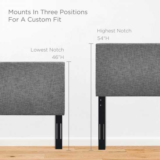 Taylor Full / Queen Upholstered Linen Fabric Headboard