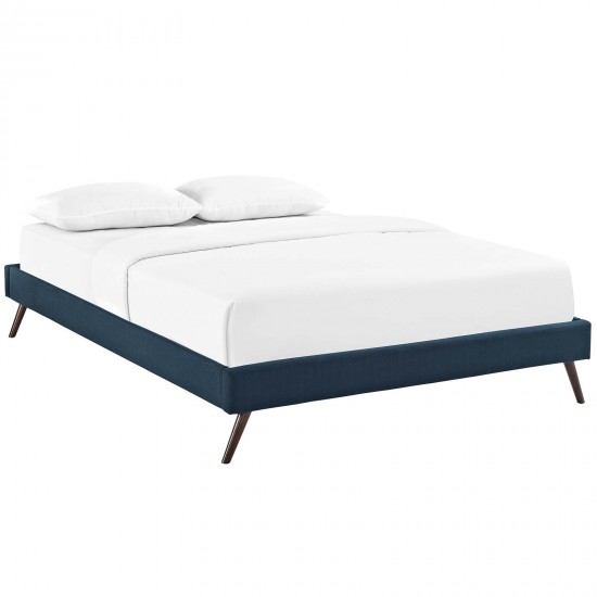 Loryn Full Fabric Bed Frame with Round Splayed Legs