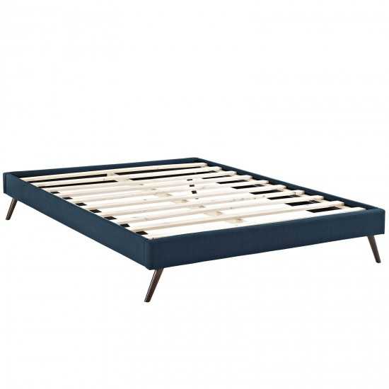 Loryn Full Fabric Bed Frame with Round Splayed Legs