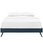 Loryn Full Fabric Bed Frame with Round Splayed Legs