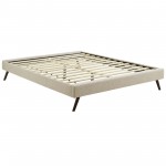 Loryn Full Fabric Bed Frame with Round Splayed Legs