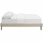 Loryn Full Fabric Bed Frame with Round Splayed Legs