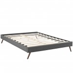 Loryn Full Fabric Bed Frame with Round Splayed Legs